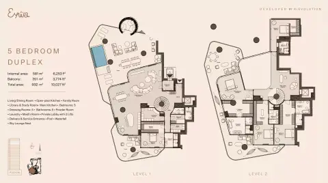 Floor plan, 5 Bed