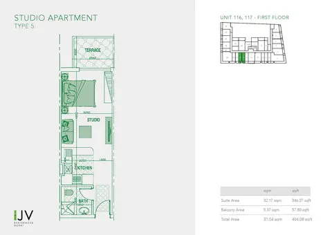 Floor plan, Studio