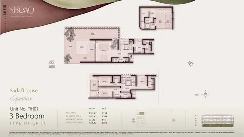 Floor plan, 3 Bed