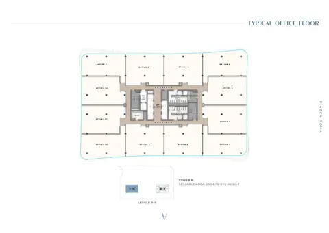 Floor plan, Office Space