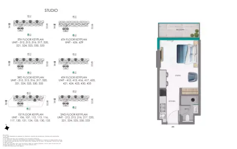 Floor plan, Studio