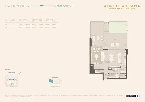 Floor plan, 3 Bed