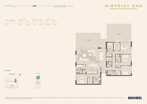 Floor plan, 4 Bed