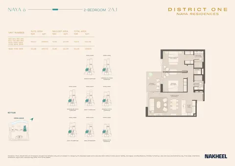 Floor plan, 2 Bed
