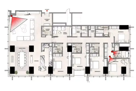 Floor plan, 5 Bed