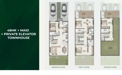 Floor plan, 4 Bed