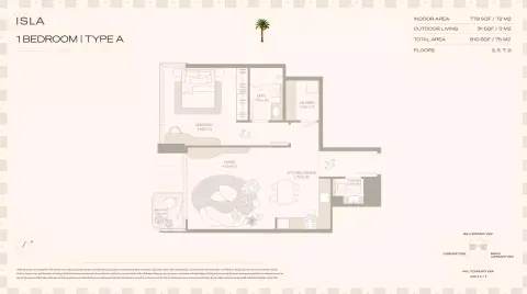 Floor plan, 1 Bed