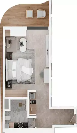 Floor plan, Studio