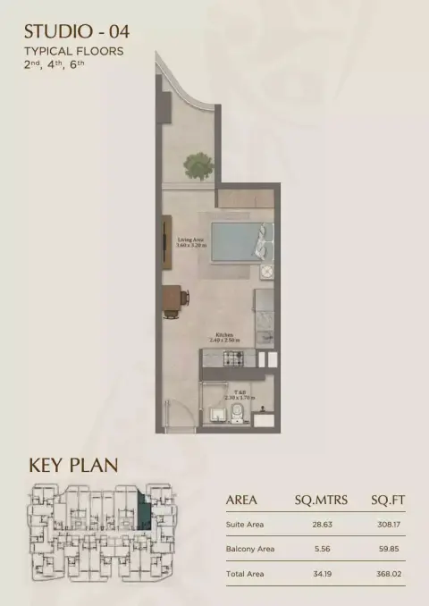 Floor plan, Studio
