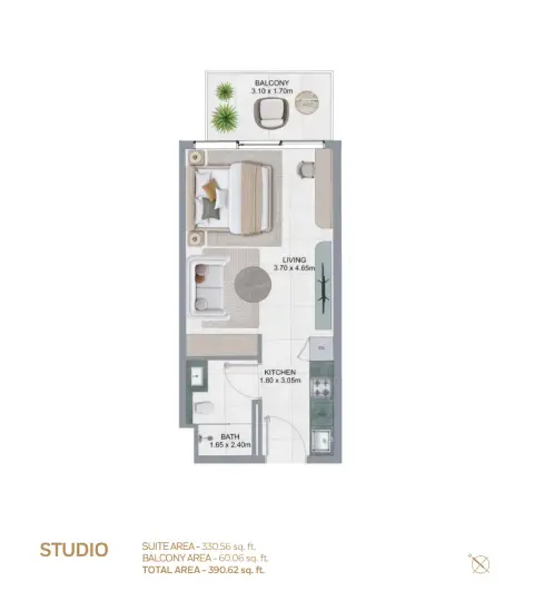 Floor plan, Studio
