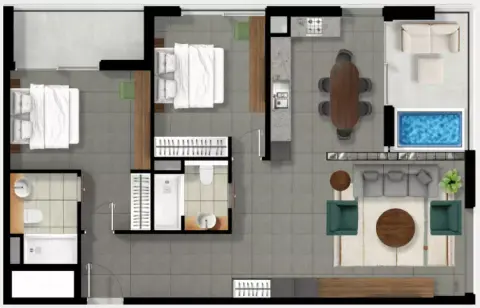Floor plan, 2 Bed