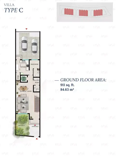 Floor plan, 4 Bed