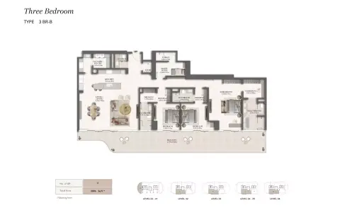 Floor plan, 3 Bed