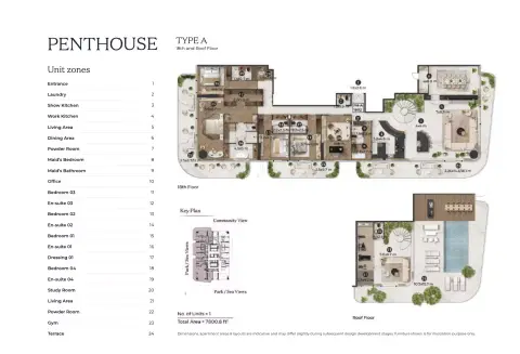 Floor plan, 4 Bed