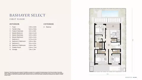 Floor plan, 4 Bed