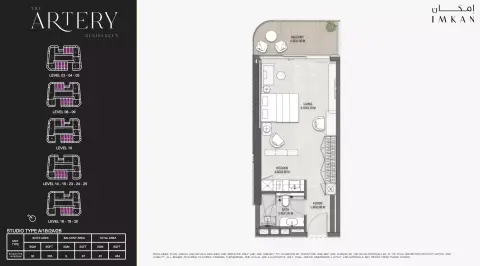 Floor plan, Studio
