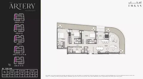 Floor plan, 3 Bed