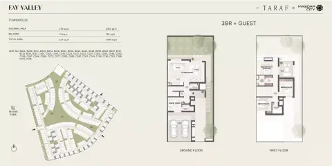 Floor plan, 3 Bed