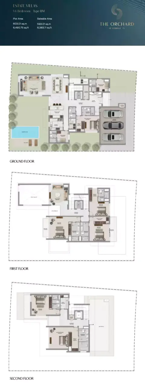 Floor plan, 6 Bed