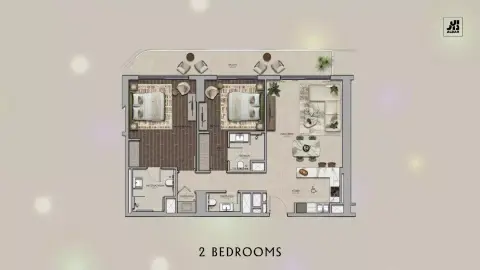 Floor plan, 2 Bed