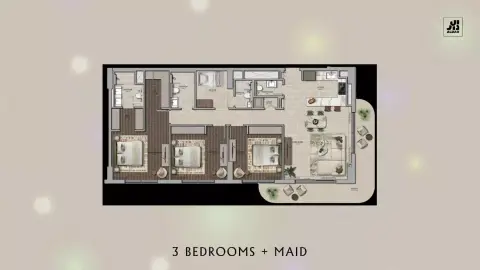 Floor plan, 3 Bed