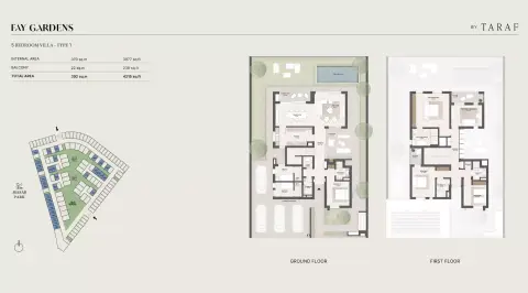 Floor plan, 5 Bed
