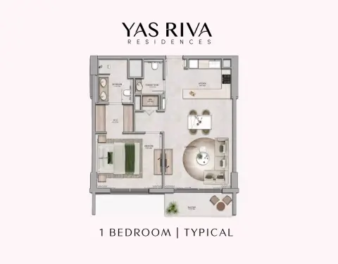 Floor plan, 1 Bed