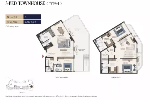 Floor plan, 4 Bed