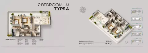 Floor plan, 2 Bed