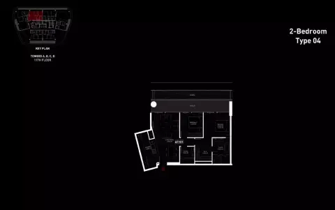 Floor plan, 2 Bed