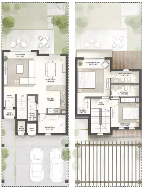 Floor plan, 2 Bed