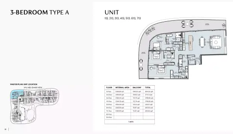 Floor plan, 3 Bed