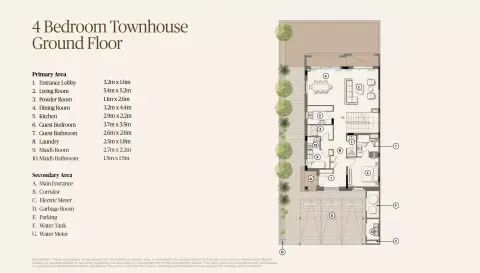 Floor plan, 4 Bed
