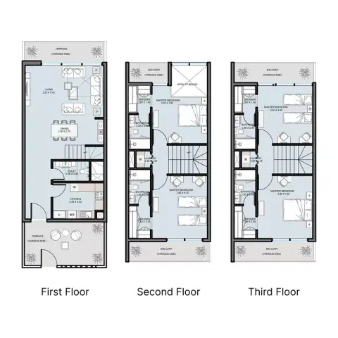 Floor plan, 4 Bed
