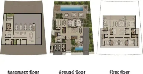 Floor plan, 7 Bed