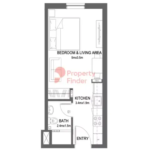 Floor plan, Studio