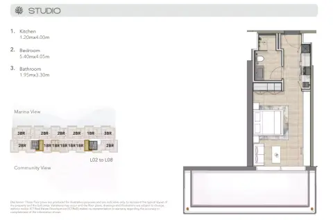 Floor plan, Studio