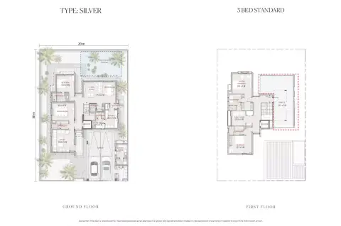 Floor plan, 3 Bed