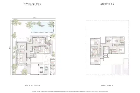 Floor plan, 4 Bed