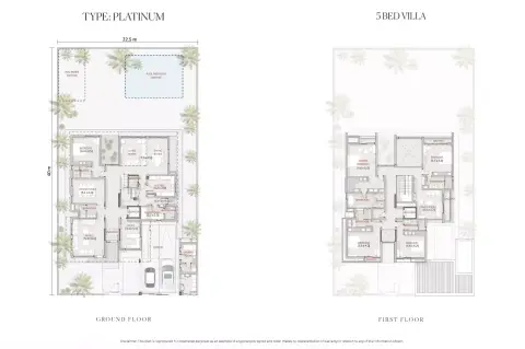 Floor plan, 5 Bed