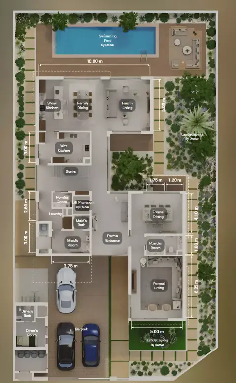 Floor plan, 4 Bed