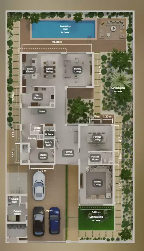 Floor plan, 5 Bed