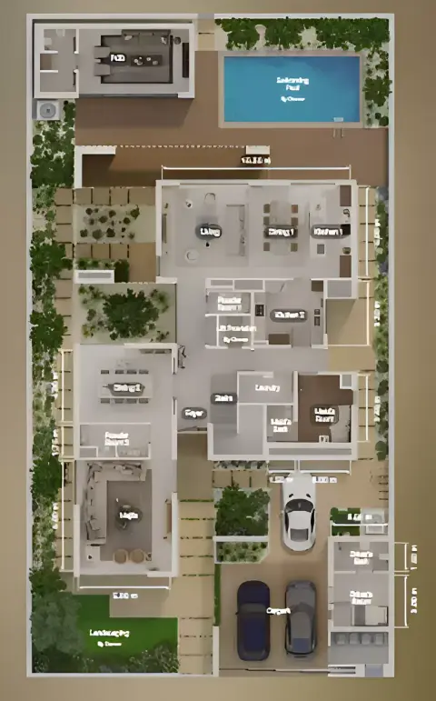 Floor plan, 4 Bed