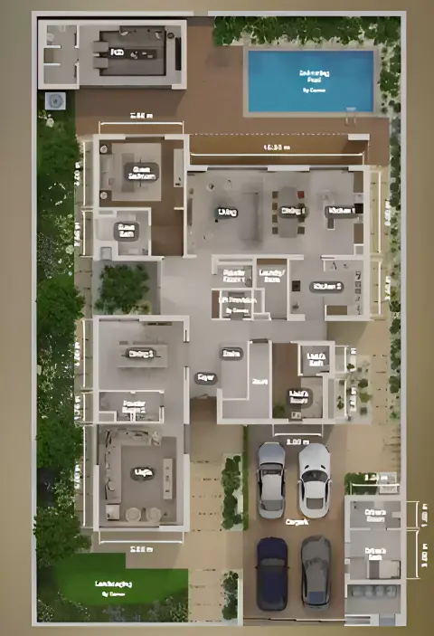 Floor plan, 5 Bed