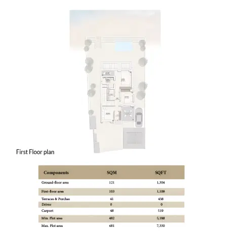 Floor plan, 3 Bed