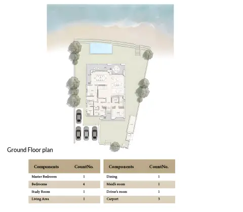 Floor plan, 5 Bed