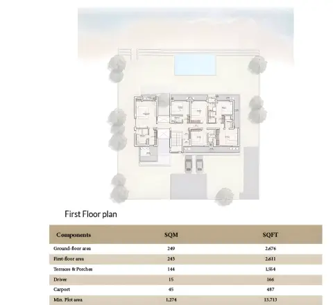 Floor plan, 6 Bed