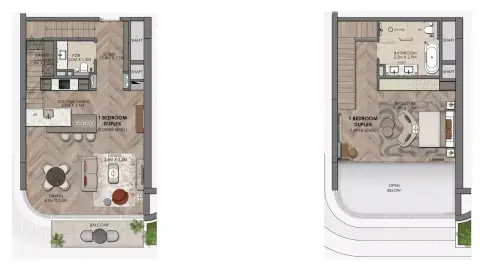Floor plan, 1 Bed