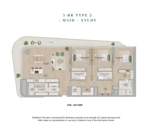 Floor plan, 3 Bed