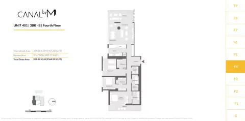 Floor plan, 3 Bed